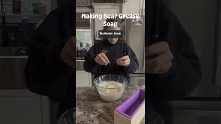 Sorry guys I had to bring in the parents for this one! 🤣 BEAR GREASE SOAP COMING SOON! #soapmaking