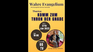 COME BOLDLY TO THE THONE OF GOD with Evangelist Saviour Schmidt #GQTV