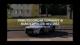 „The Thin Blue Line“ tribute cop-car Germany @ BUNDESPOLIZEI AFZ Diez 7/19 TdoT