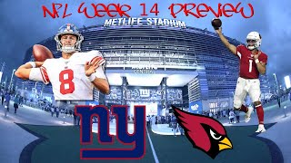 | New York Giants vs Arizona Cardinals Preview | 2nd Year QB Dual | JUST BEAT THE CARDINALS!!!!!