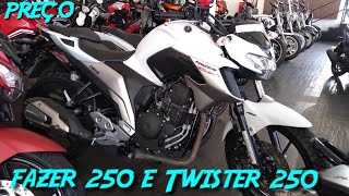 fazer 250 e twister 250 preço exclusiva motos divinopolis