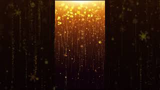 Gold glitter background with sparkle shine light confetti effect | Golden Particles Looped #shorts