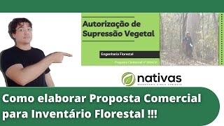 Como elaborar uma Proposta Comercial para Inventário Florestal.