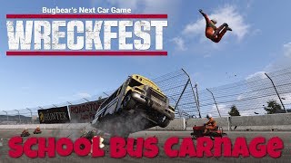 Wreckfest - BUS VS. MOWERS!!!!!!!!!