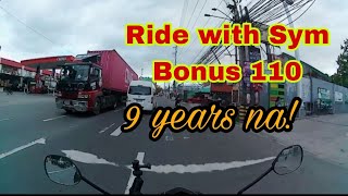 RIDE WITH SYM BONUS 110 9 YEARS NA ! || MALAKAS PADEN@Anakpawismotovlog