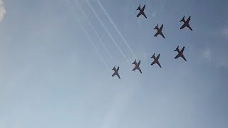 ആകാശവിസ്മയം തീർത്തു സൂര്യകിരൺ ടീം | Air show 2023 | trivandrum