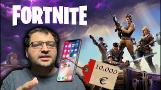 L'app di Fortnite non si può più scaricare: Iphone venduti a 10.000€ ### Incredibile ###