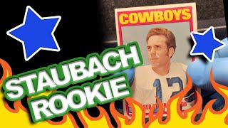 Unboxing 1972 Topps Football #200 Roger Staubach Rookie Card from Ebay to send into PSA for grading.