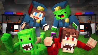 JJ and Mikey Became POLICE to Catch SCARY MONSTER Exe in Minecraft - Maizen