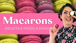 MACARONS RECEITA E PASSO A PASSO | RECEITA FÁCIL | MERENGUE SUÍÇO | ADRIANA BOCCOMINO