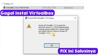 Cara Mengatasi Gagal Instal Aplikasi VIRTUALBOX