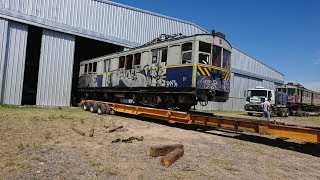 Llega Luján el histórico vagón de subte de La Brugeoise