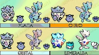 Megapi evolution Pokémon Amarillo Yellow end ending fin gbc Games toguepi nes gengar ekans weezing x