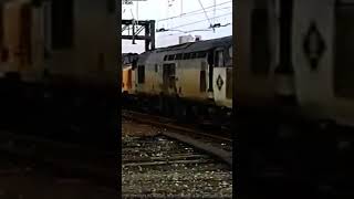 Double header class 37 through Stockport. British Rail freight archive videos 1990’s.