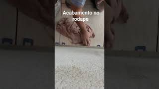 Acabamento no rodapé