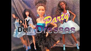 DIY - Doll Party Dresses - No Sew