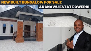 NEWLY BUILT 3 BEDROOM BUNGALOW IN AKANAWU ESTATE UMUGUMA OWERRI FOR SALE/HOUSE FOR SALE IN OWERRI