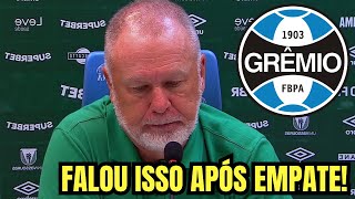 MINHA NOSSA! OLHA O QUE O MANO MENEZES FALOU APÓS EMPATE COM O GRÊMIO! NOTÍCIAS DO GRÊMIO