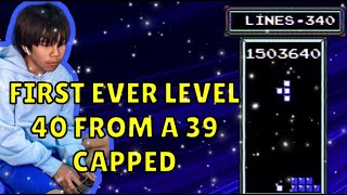 FIRST EVER Level 40 From a 39 Linecap in NES Tetris (World Record)