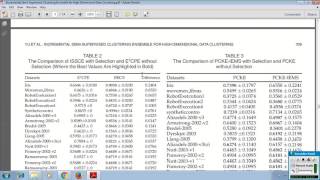 Incremental Semi Supervised Clustering Ensemble for High Dimensional Data Clustering