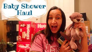 EVERYTHING WE GOT AT OUR BABY SHOWER!!