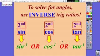 Chapter I - Solving Angles with Trigonometry (Video #4)