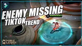 ENEMY MISSING TREND TUTORIAL!! TikTok TREND | FILMORA 12 | MLBB