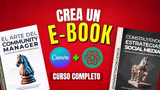 Tutorial Como hacer un E-book en Pocos Pasos con Canva y ChatGPT | Crea libros digitales 2024 Canva