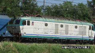 Transito treno merci E 652 154+134 a Castelfranco Veneto