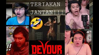 Teriakan jantan Gamer Kena Jumpscare -Devour indonesia | react one indonesia