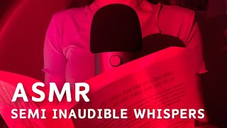 ASMR | Semi Inaudible Whispering for Sleep 💤- Page Turning & Tapping