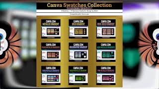 Canva Seamless Gradient Swatches Collection Promo