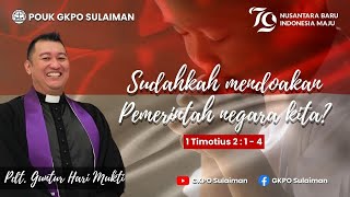 Ibadah Live Streaming | Minggu 04 Agustus 2024 | POUK GKPO Sulaiman |