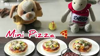 Mini Pizza | No oven | ASMR Miniature Cooking | 🎧