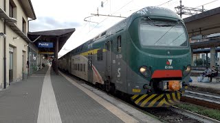 TRENO TSR R5 034 in partenza come S13 per GARBAGNATE MILANESE + E414 nuova livrea + Carrozze FB!