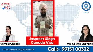 Congratulations to Jaspreet Singh - Macroglobal Immigration Services