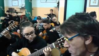 26 aprile 2016, in sala prove con l'Orchestra scolastica Giacomo Matteotti della Città di Aprilia