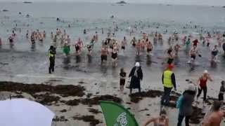 Boxing Day Swim 2014 at Cobo Bay Guernsey