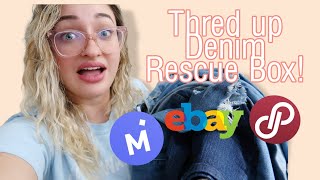 Thred Up 50lb Denim Rescue Box Unboxing! | Part Time Reseller