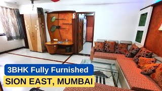 Furnished 3 BHK Apartment for Rent in Sion East Mumbai ❗️