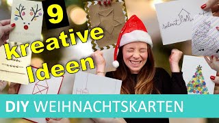 DIY Weihnachtskarten | ganz schnell und einfach