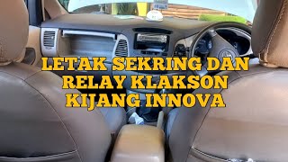 LETAK SEKRING & RELAY KLAKSON KIJANG INNOVA