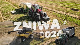 🇵🇱OSTATNIE ŻNIWA 2024! @czystepole VALTRA T255 & KRONE BiG PACK 1270 2X NH ☆ AW ™