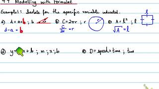 1D - 4.4 Modelling with Formulae