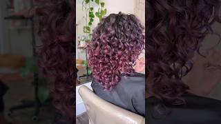 Styling Colored Curls with the Viral Bouncecurl Defining Brush  #curlyhair #viralhair