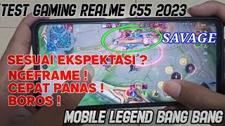 TEST GAMING REALME C55 | REALME C55 MOBILE LEGEND