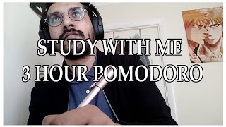 STUDY WITH ME (WITH SYNTHWAVE MUSIC) | 3 HOUR POMODORO SESSION