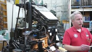 A Rare Functioning Linotype Machine at the International Printing Museum in Carson, California