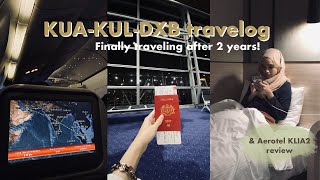 KUA - KUL🇲🇾 - DXB🇦🇪 travelog | First time on Emirates & Dubai International Airport | Aerotel KLIA2