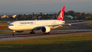 Turkish Airlines Boeing 777-3F2(ER) TC-JJS takeoff at Istanbul Ataturk Airport 23.09.2018